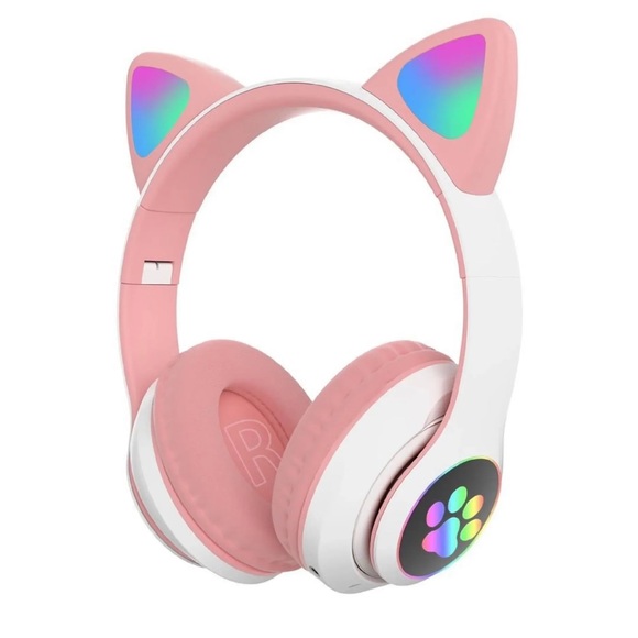 Other - NEW - Cat Ear Wireless Headphones - Pink
